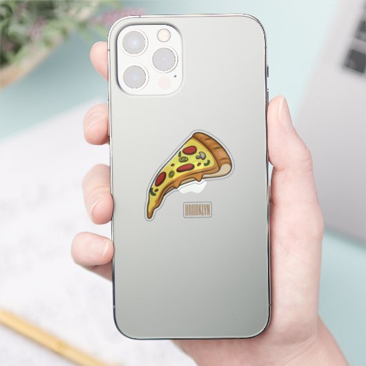 Sticker Illustration de la pizza (Téléphone)