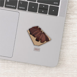 Sticker Illustration de la poitrine de boeuf