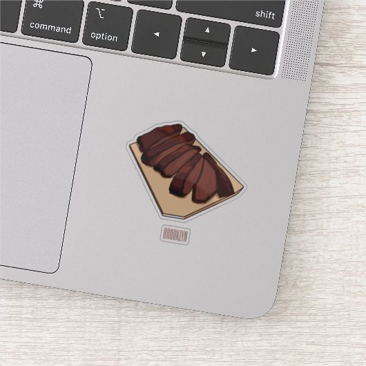 Sticker Illustration de la poitrine de boeuf (Détail)