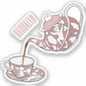 Sticker Illustration de la série Teacup (Recto)