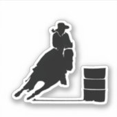 Sticker Illustration de la silhouette noire de la fille de (Devant)