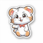 Sticker Illustration de la souris de dessin (Devant)