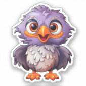 Sticker Illustration de l'aigle à dessin (Recto)