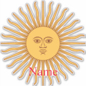 Sticker Illustration de l'art face soleil Thunder_Cove (Devant)