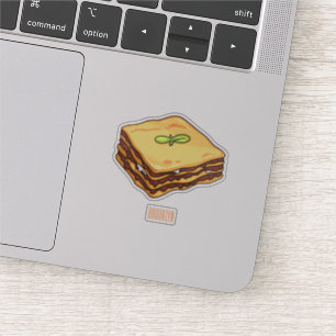 Sticker Illustration de Lasagna
