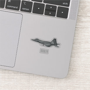 Sticker Illustration de l'avion de chasse