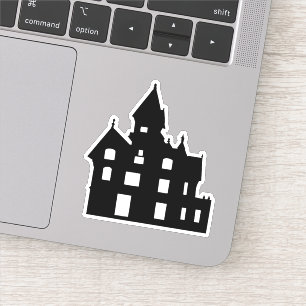Sticker Illustration de l'Halloween en noir