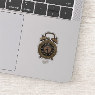 Sticker Illustration de l'horloge d'alarme