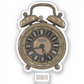 Sticker Illustration de l'horloge d'alarme (Recto)