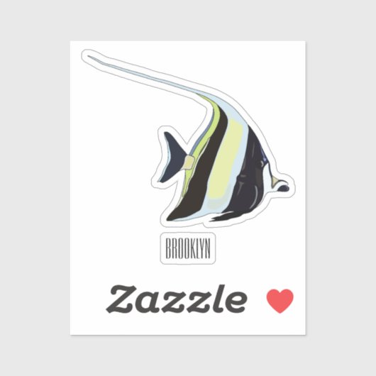 Sticker Illustration de l'idole mauresque (Feuille)