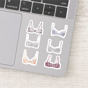 Sticker illustration de lingerie de dentelle aquarelle