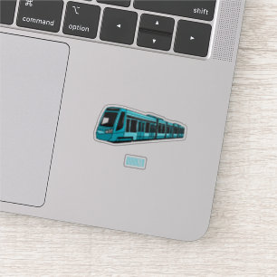 Sticker Illustration de locomotive électrique