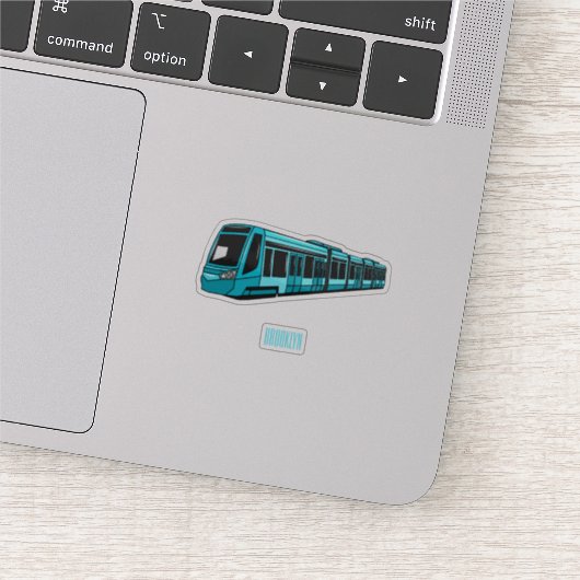 Sticker Illustration de locomotive électrique (Détail)