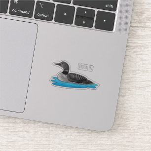 Sticker Illustration de Loon bird