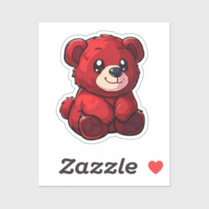 Sticker Illustration de l'ours de dessin