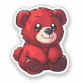 Sticker Illustration de l'ours de dessin (Recto)