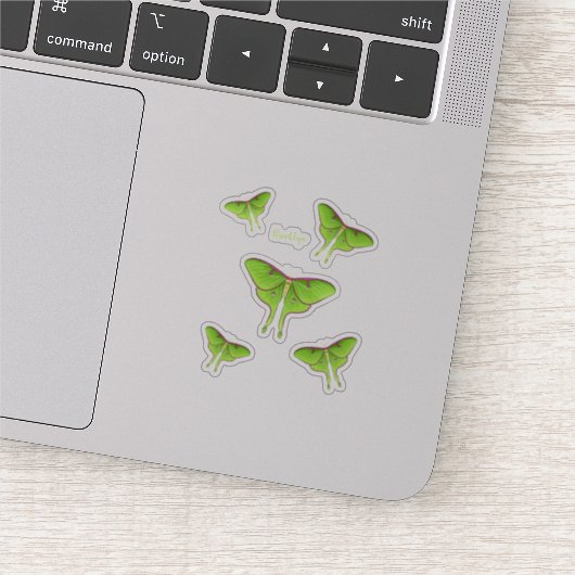 Sticker Illustration de Luna Moth (Détail)