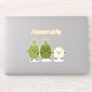 Sticker Illustration de mignonne guava feijoa