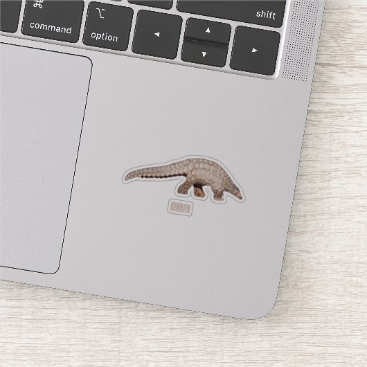 Sticker Illustration de Pangolin (Détail)