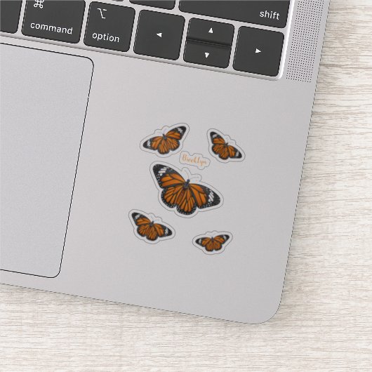 Sticker Illustration de papillon monarque