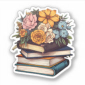 Sticker Illustration de pile de livres (Devant)