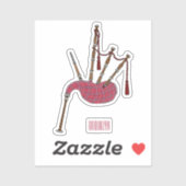 Sticker Illustration de pipes (Feuille)