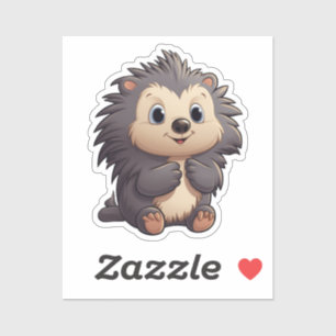 Sticker Illustration de porcupine de dessin