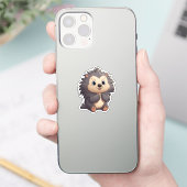 Sticker Illustration de porcupine de dessin (Téléphone)