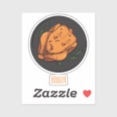 Sticker Illustration de poulet rôti (Feuille)