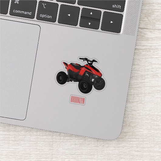 Sticker Illustration de Quad bike atv (Détail)