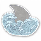Sticker Illustration de requin (Devant)