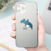 Sticker Illustration de requin marteau (Téléphone)