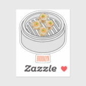 Sticker Illustration de Shumai dim sum (Feuille)