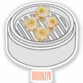 Sticker Illustration de Shumai dim sum (Recto)