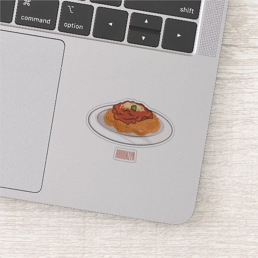 Sticker Illustration de Spaghetti (Détail)