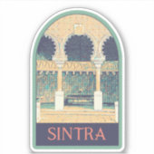 Sticker Illustration de style mauresque Sintra Portugal (Devant)