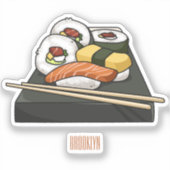 Sticker Illustration de sushi (Recto)