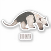 Sticker Illustration de Tamandua (Recto)