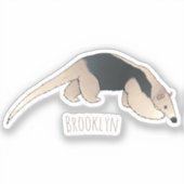Sticker Illustration de Tamandua (Recto)