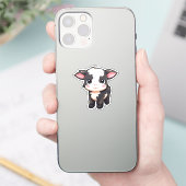 Sticker Illustration de vache caricaturale (Téléphone)