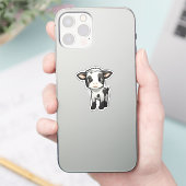 Sticker Illustration de vache caricaturale (Téléphone)