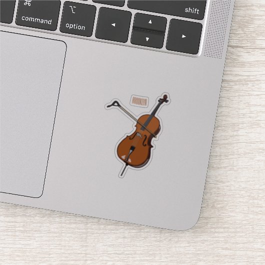 Sticker Illustration de violoncelle (Détail)
