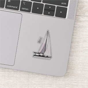 Sticker Illustration de voilier