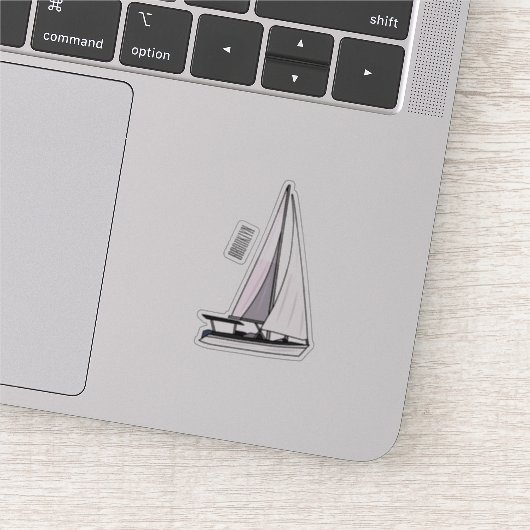 Sticker Illustration de voilier (Détail)