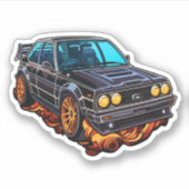 Sticker Illustration de voiture de dessin (Devant)