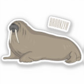 Sticker Illustration de Walrus (Recto)