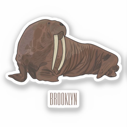 Sticker Illustration de Walrus (Recto)