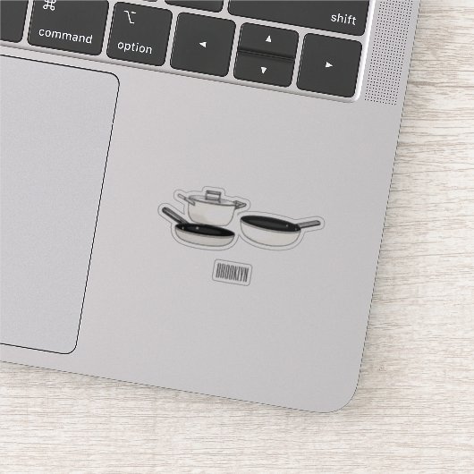 Sticker Illustration des jeux de cuisine (Détail)