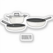 Sticker Illustration des jeux de cuisine (Recto)
