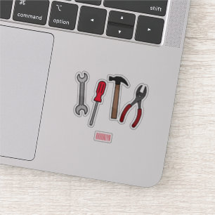 Sticker Illustration des outils de menuiserie